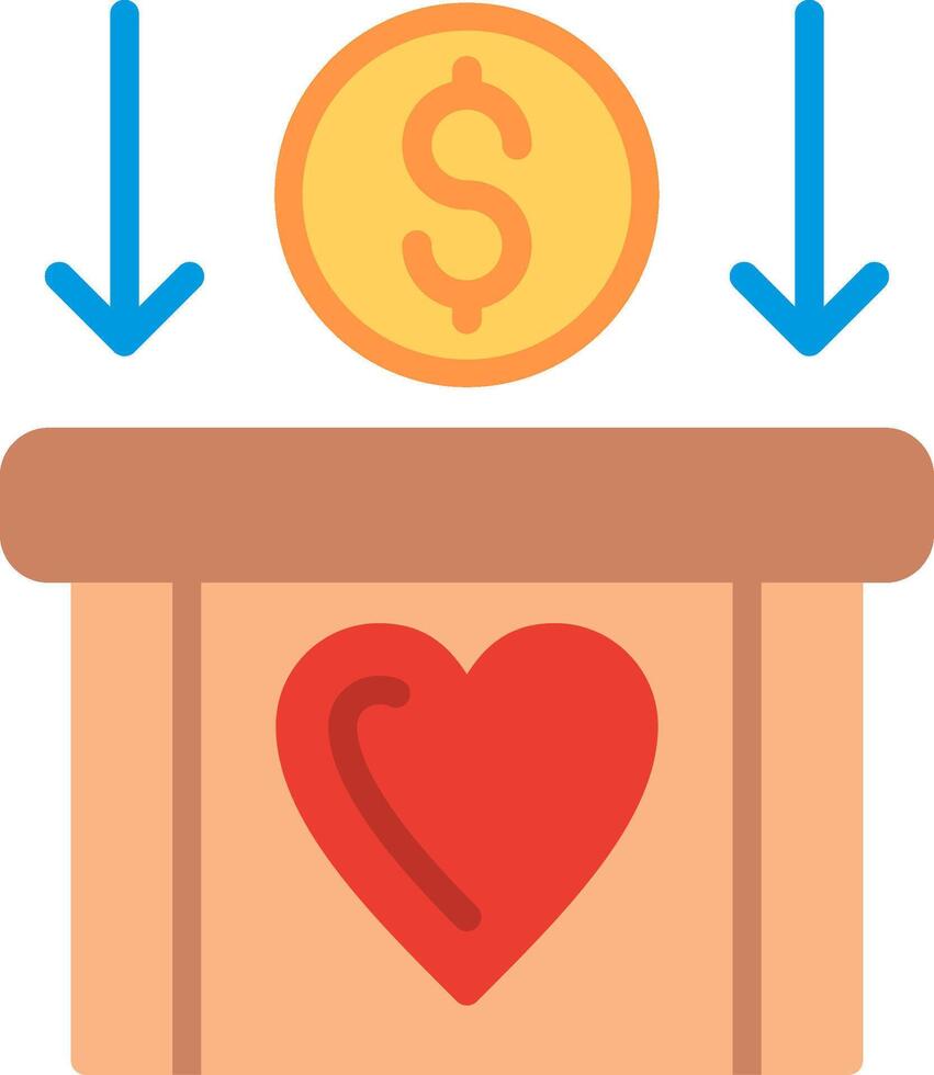 Money saving Flat Illustration Icon Design vector