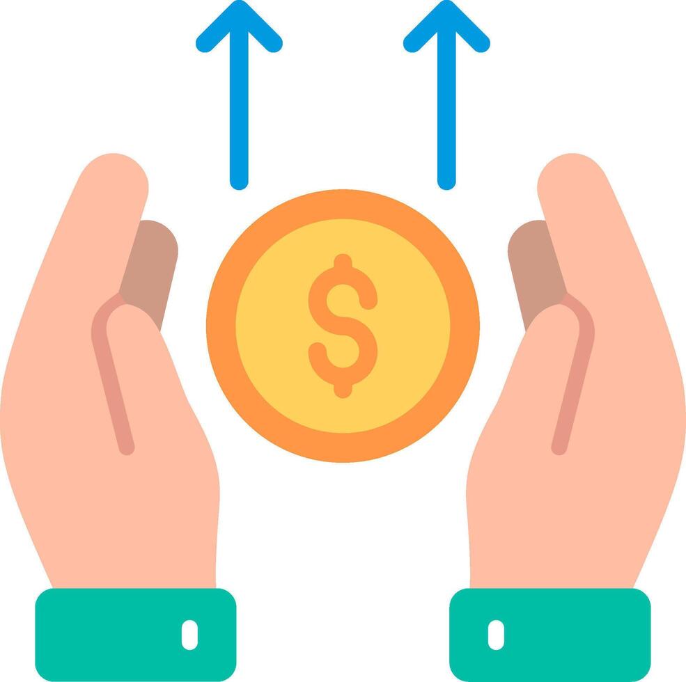 Benefits Flat Illustration Icon Design vector