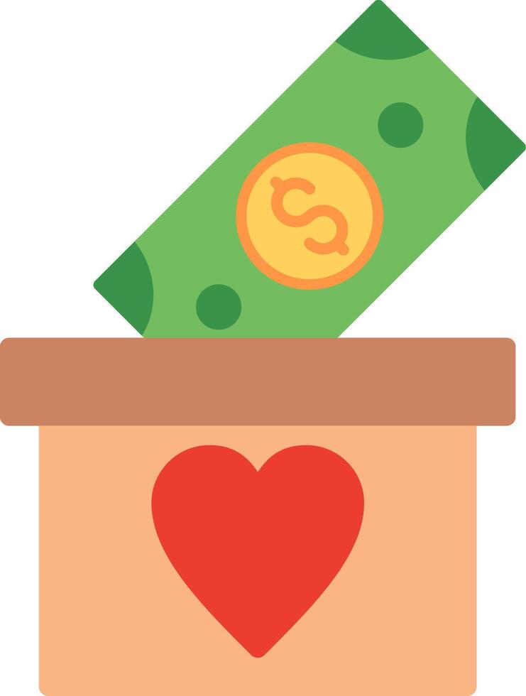 Cash box Flat Illustration Icon Design vector
