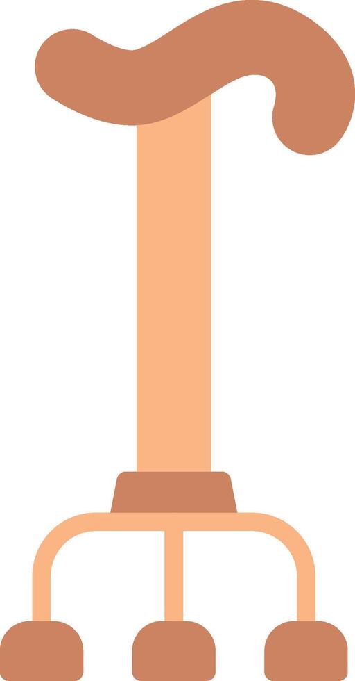 Walking Stick Flat Illustration Icon Design vector