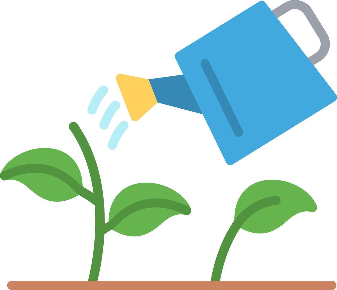 Gardening Flat Illustration Icon Design vector