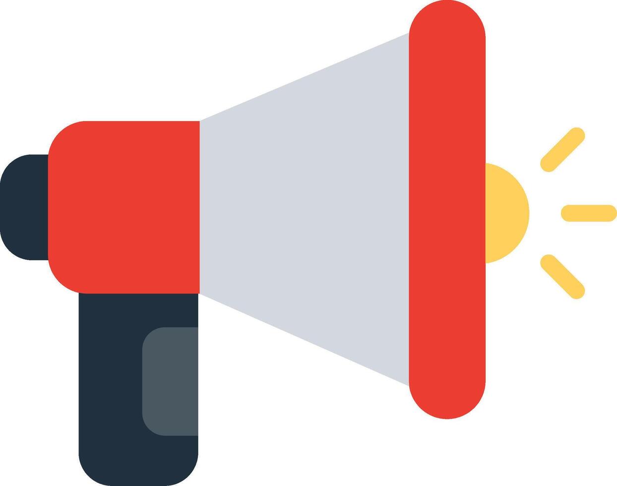Mega phone Flat Illustration Icon Design vector