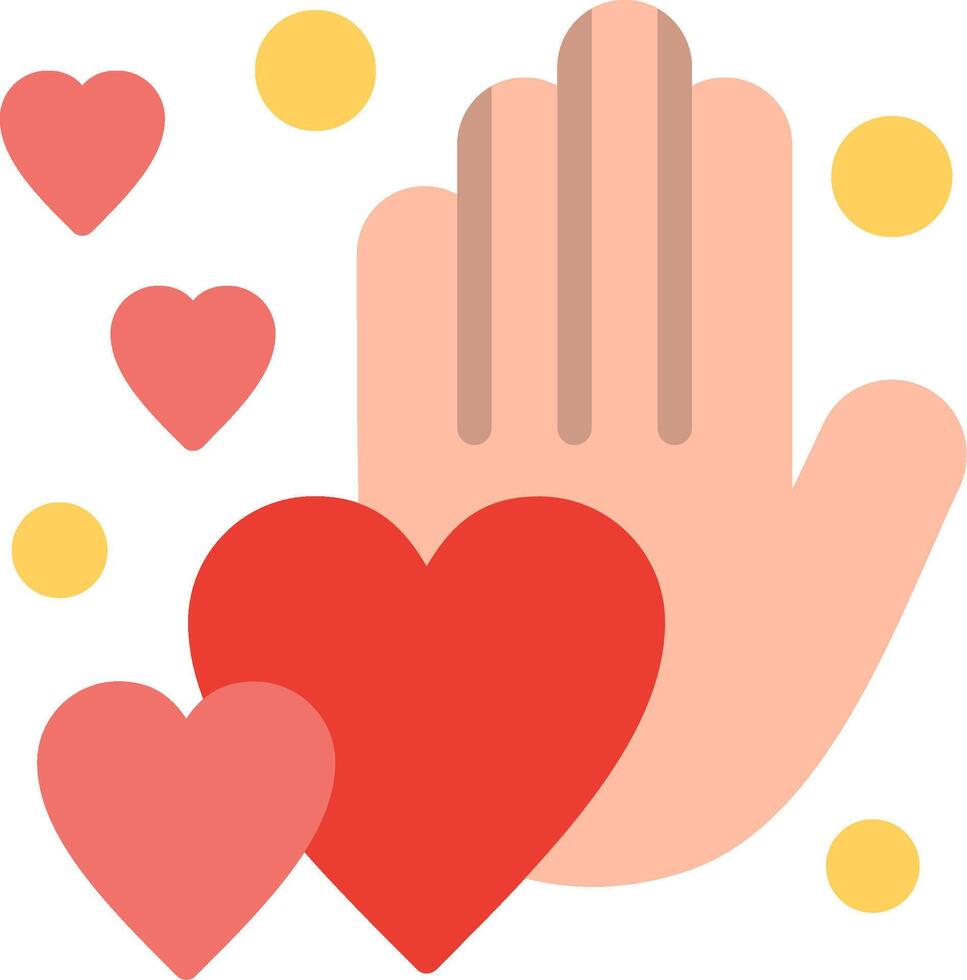 Volunteer Flat Illustration Icon Design vector