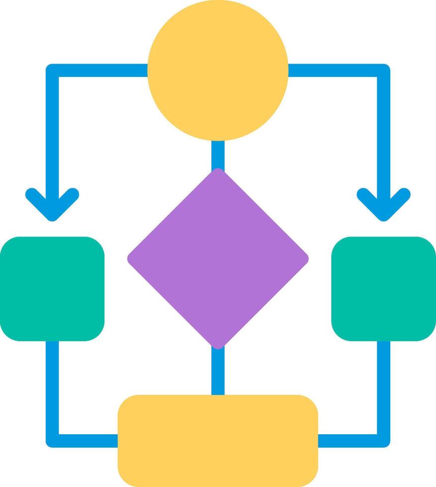 Data Flow Flat Illustration Icon Design vector