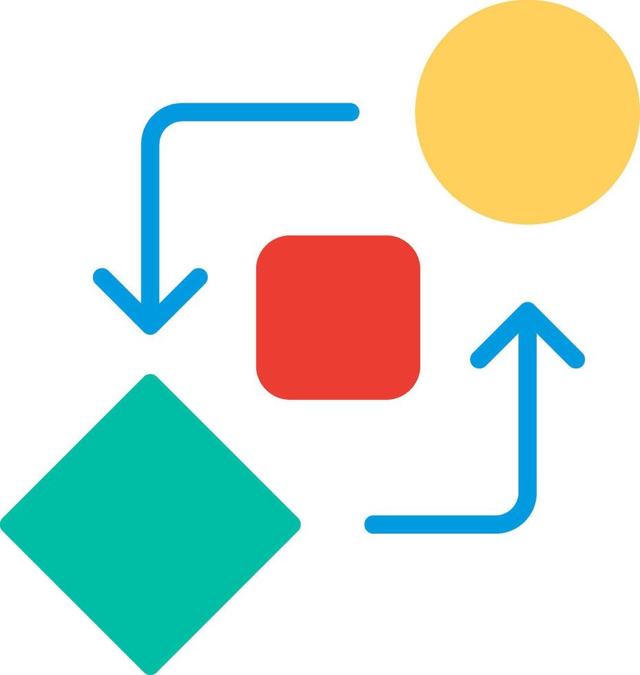 Looping Flat Illustration Icon Design vector