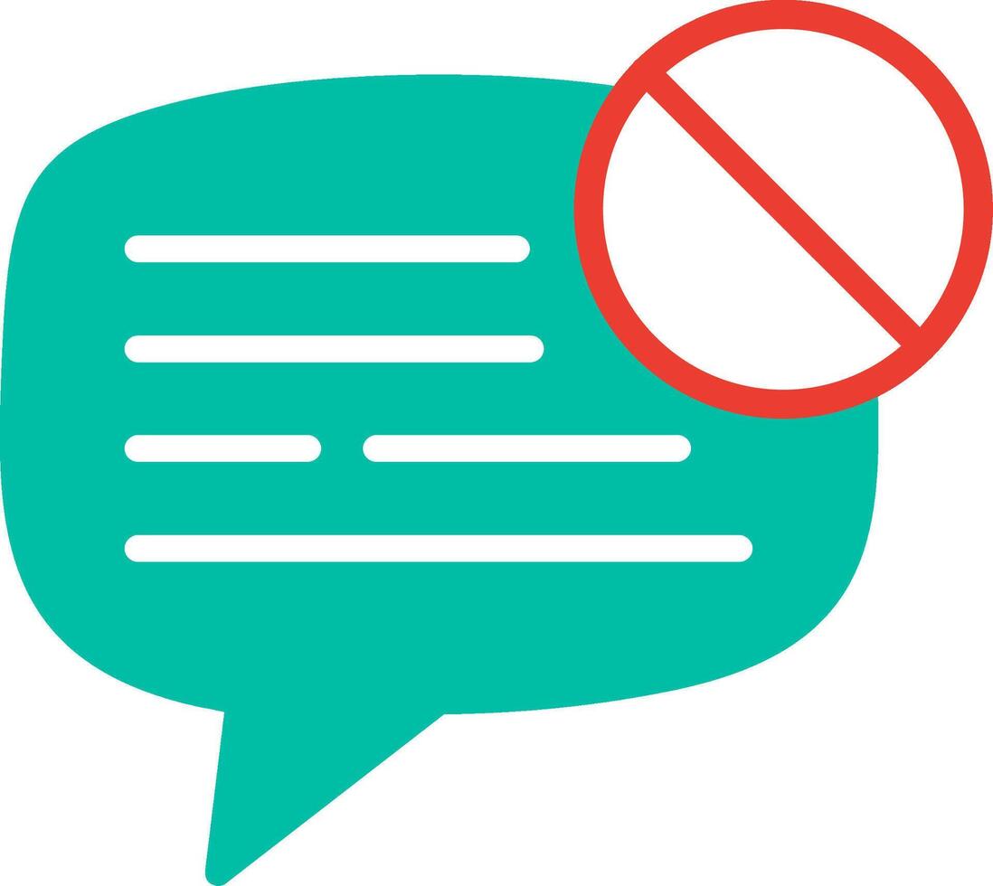 Forbidden Flat Illustration Icon Design vector