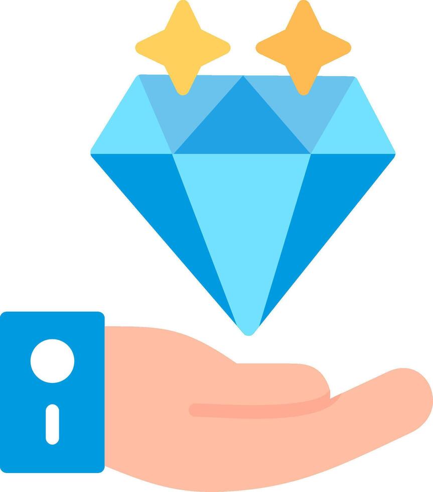 Value Proposal Flat Illustration Icon Design vector