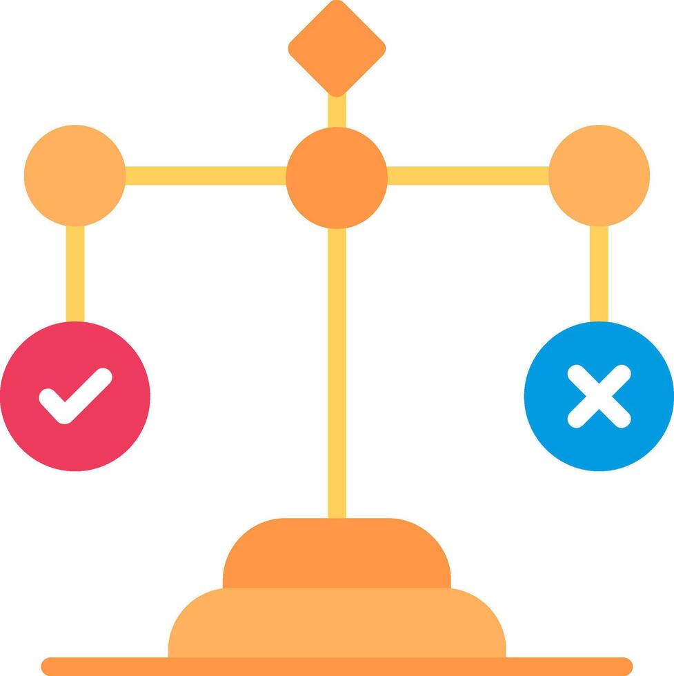 Morality Flat Illustration Icon Design vector
