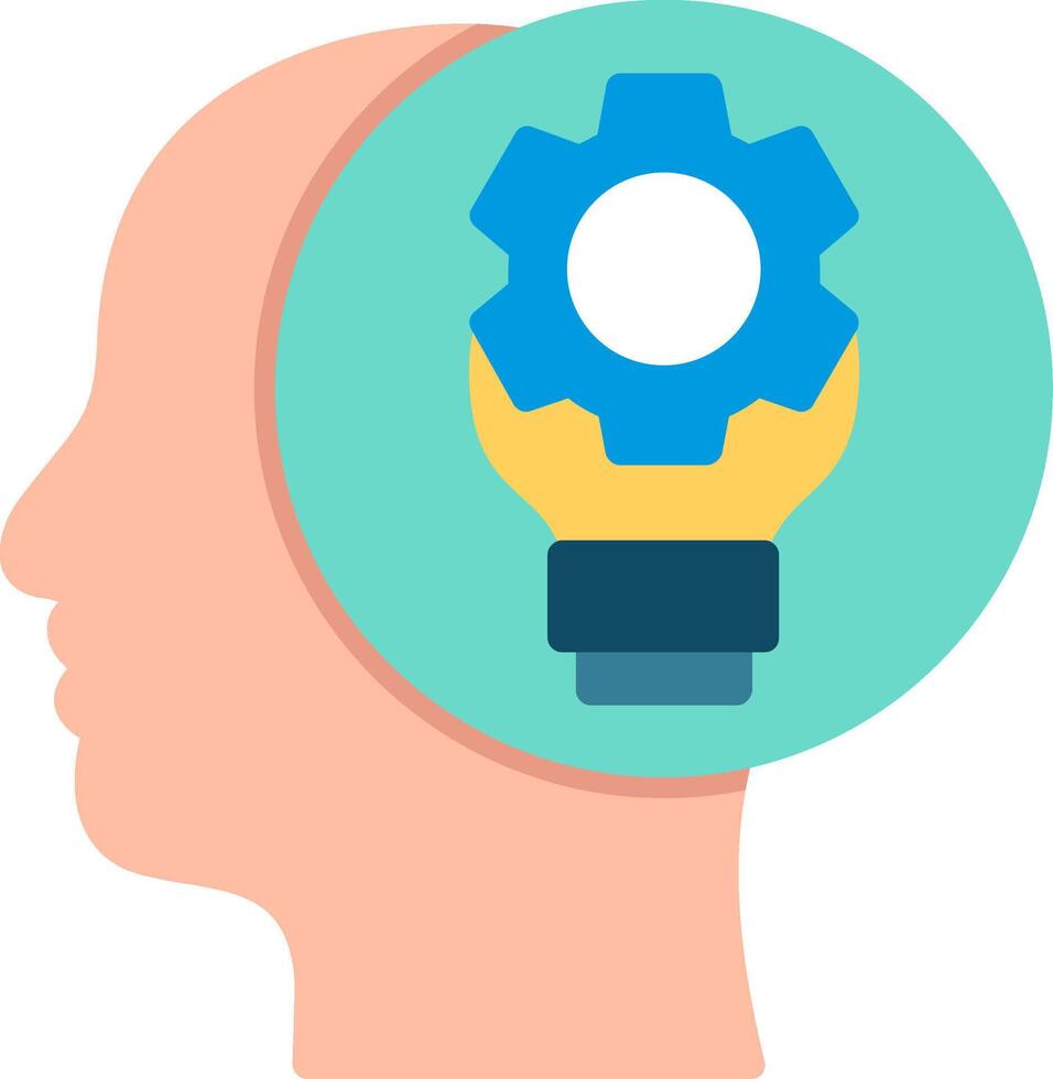 Consideration Flat Illustration Icon Design vector