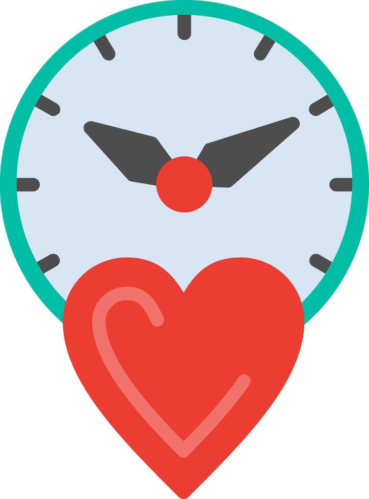 Lifetime Flat Illustration Icon Design vector