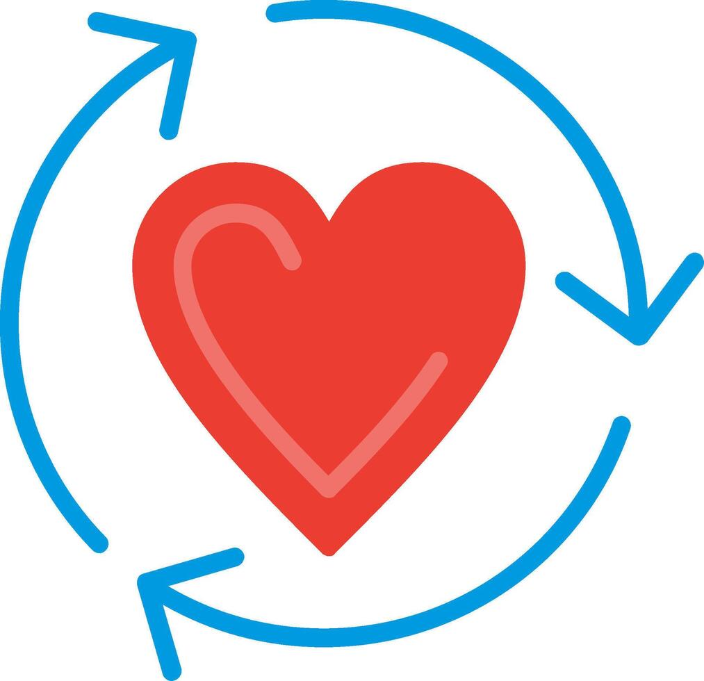 Lifecycle Flat Illustration Icon Design vector