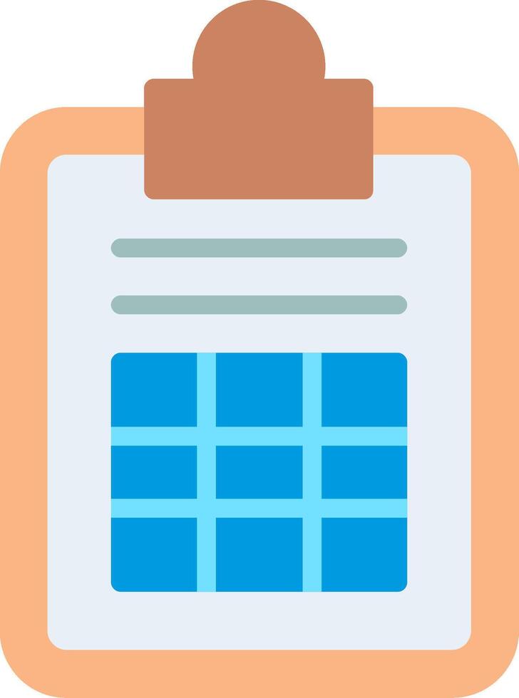 Board Flat Illustration Icon Design vector