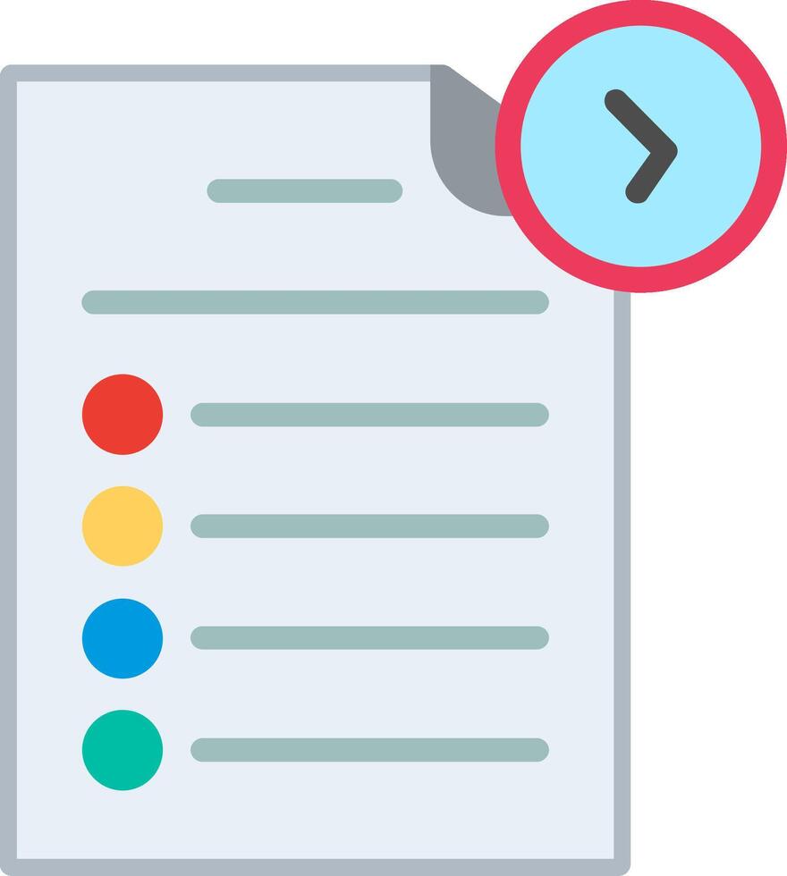 Checklist Flat Illustration Icon Design vector