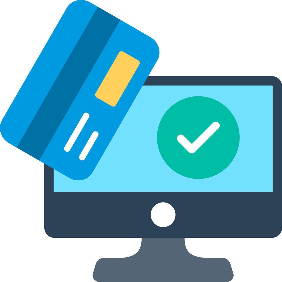 E-payment Flat Illustration Icon Design vector