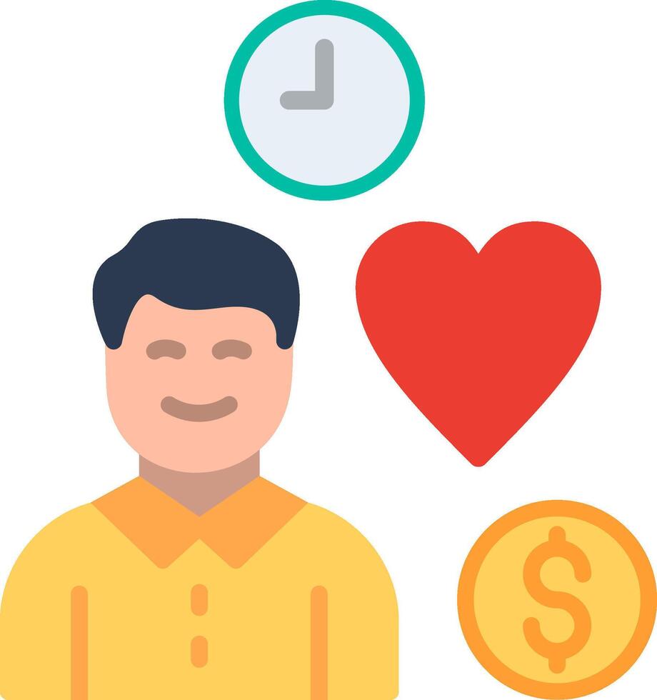 Lifestyle Flat Illustration Icon Design vector