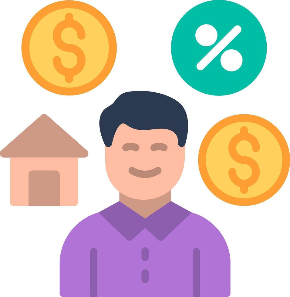 Payer Flat Illustration Icon Design vector