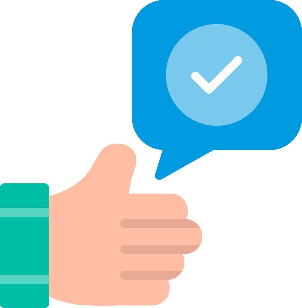 Appreciation Flat Illustration Icon Design vector