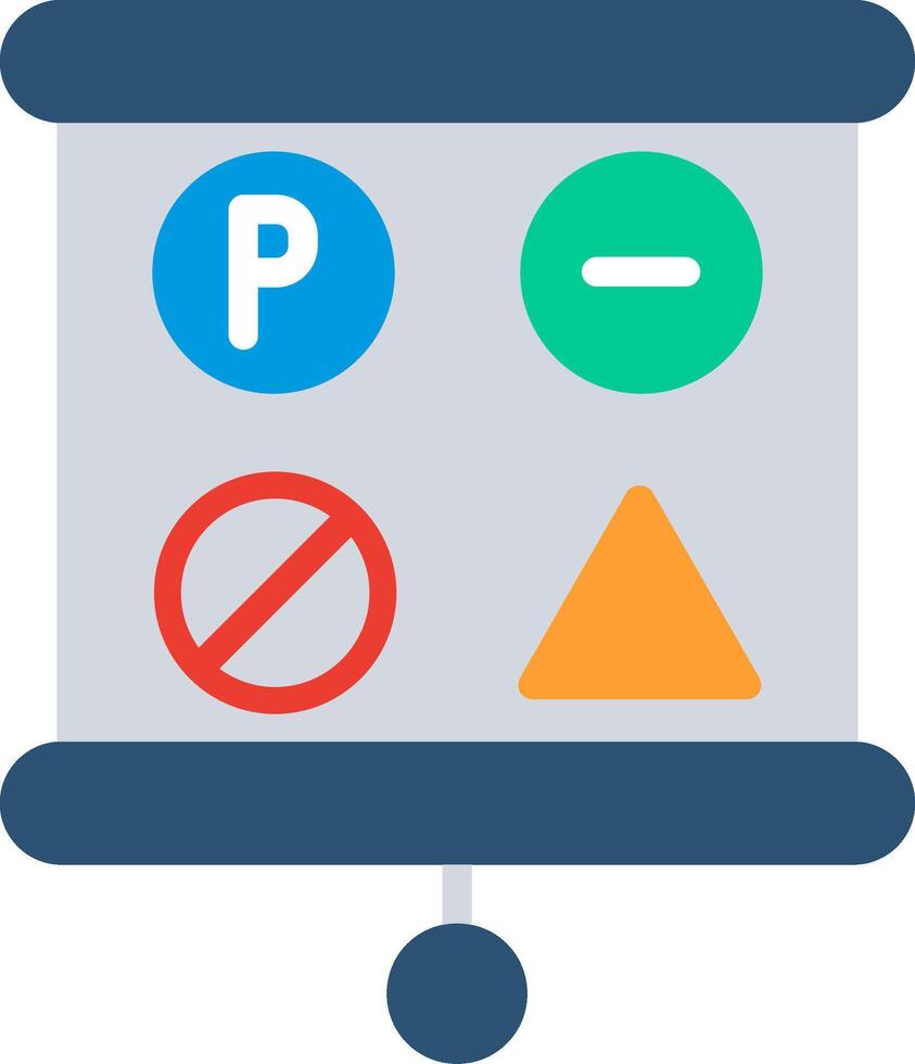Signs Flat Illustration Icon Design vector