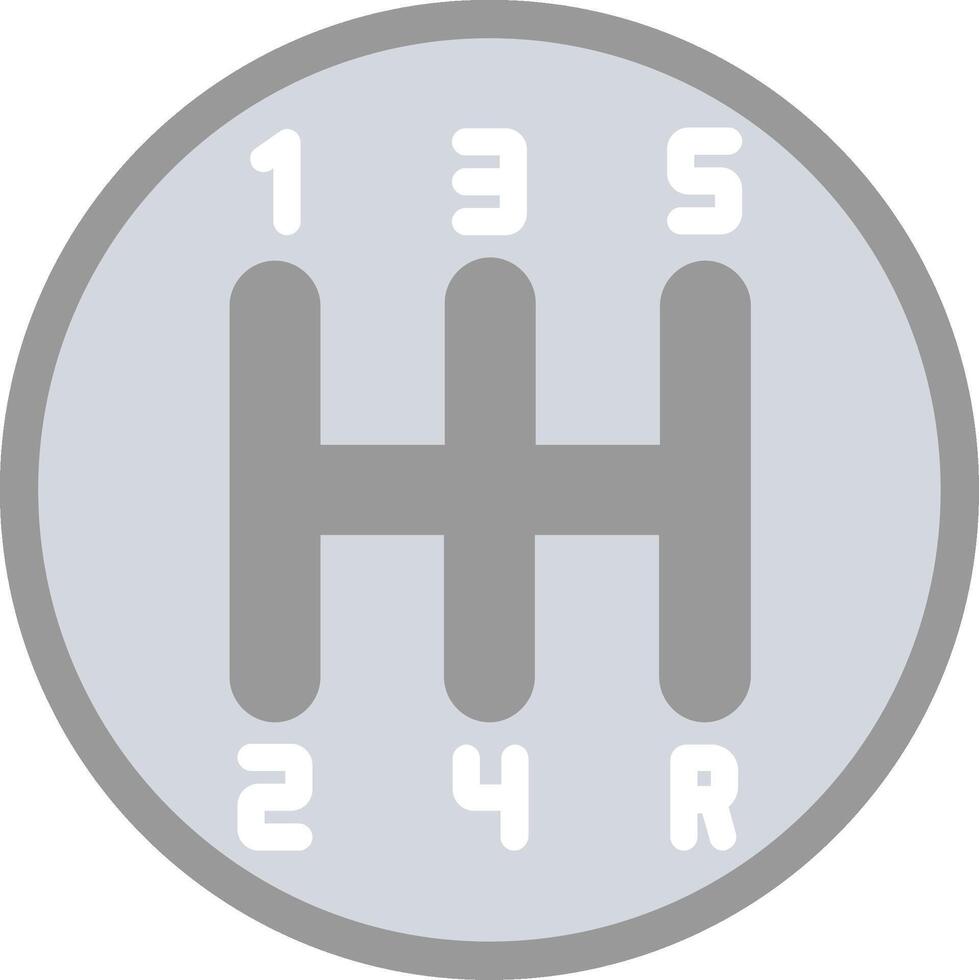 Manual Transmission Flat Illustration Icon Design vector