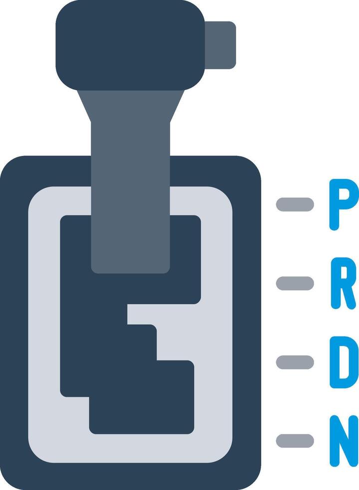 Automatic Transmission Flat Illustration Icon Design vector