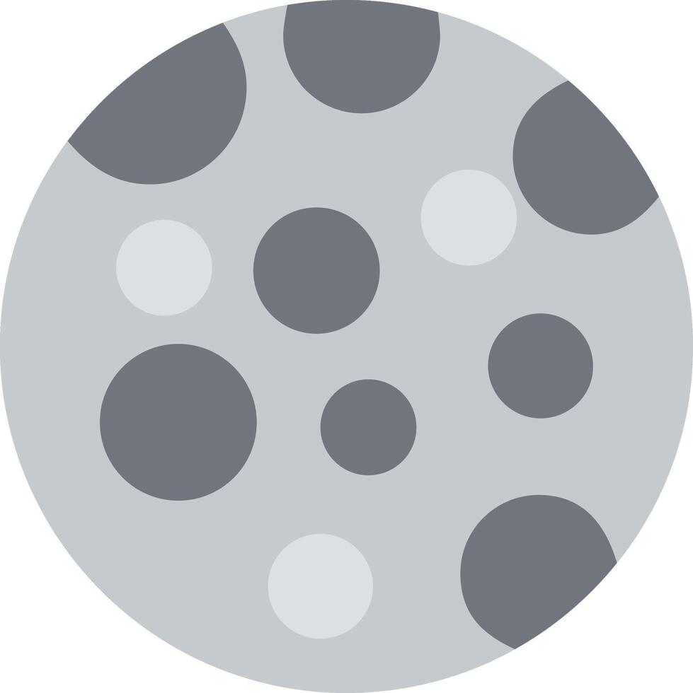Full Moon Flat Illustration Icon Design vector