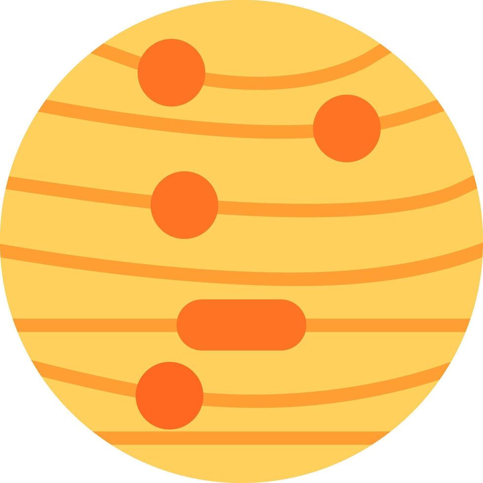 Jupiter Flat Illustration Icon Design vector
