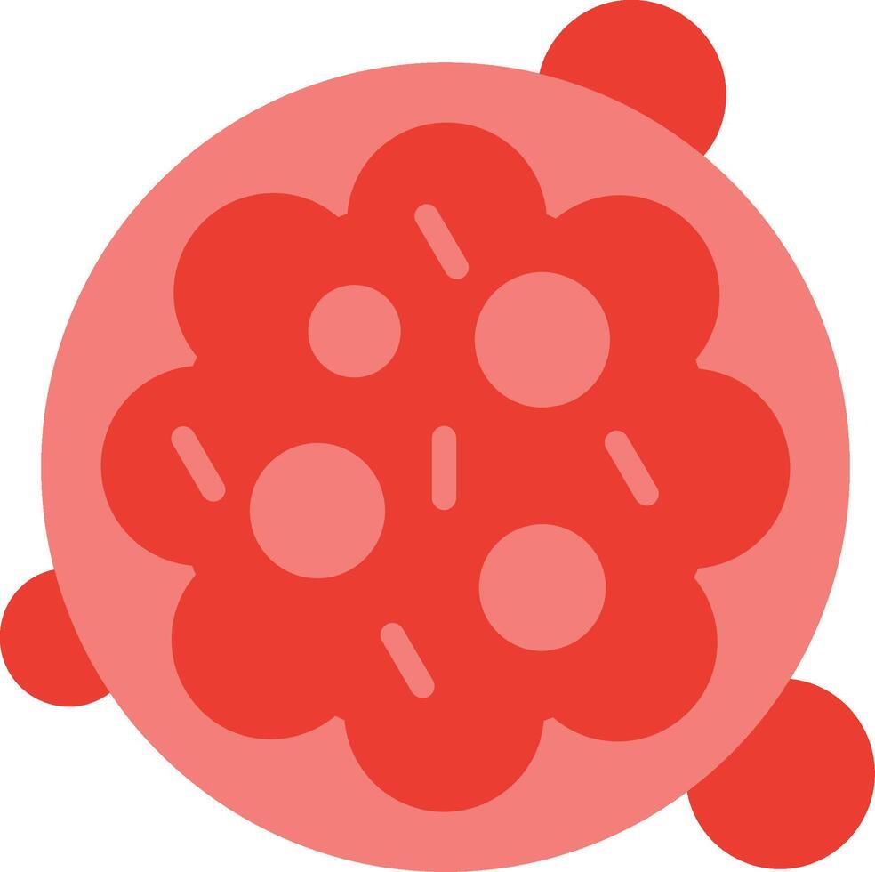 Cancer Cell Flat Illustration Icon Design vector