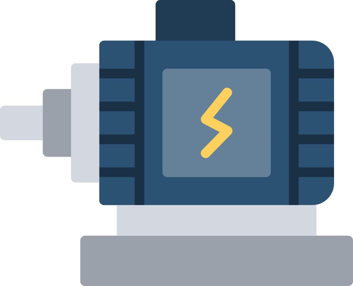 Motor Flat Illustration Icon Design vector