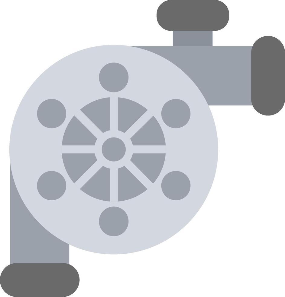 Turbo Flat Illustration Icon Design vector