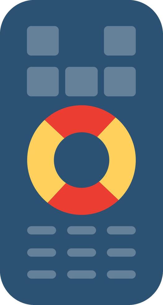 Remote Control Flat Illustration Icon Design vector