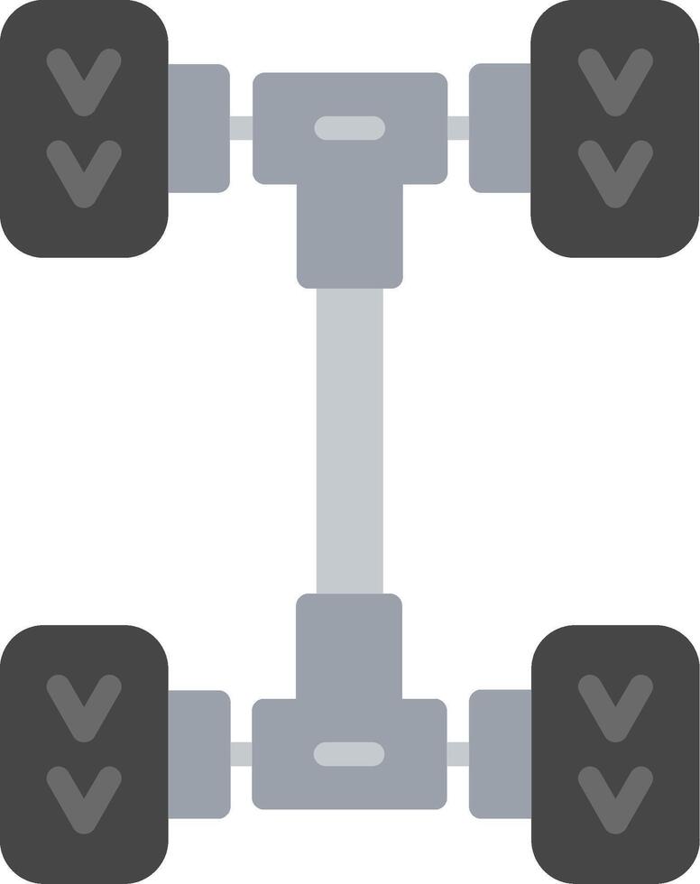 Drivetrain Flat Illustration Icon Design vector