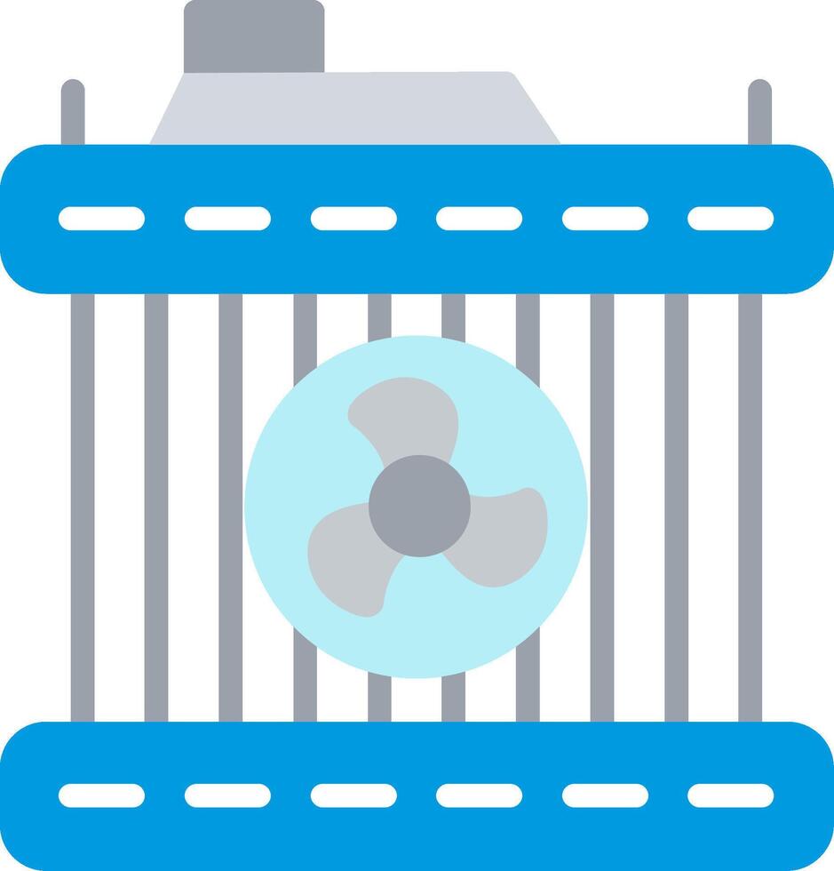 Radiator Flat Illustration Icon Design vector