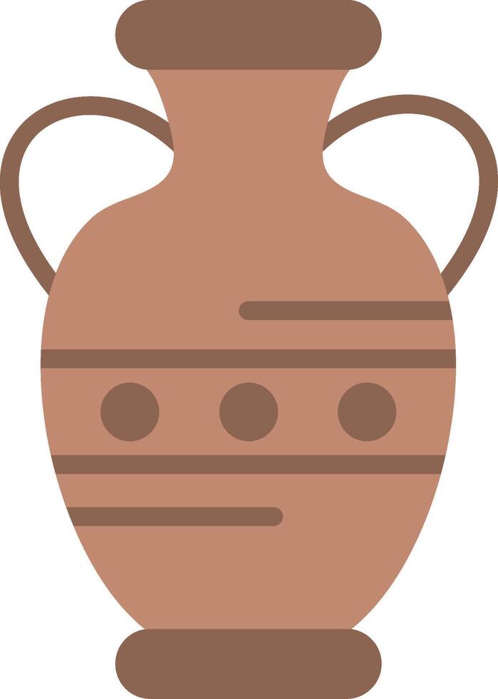 Pot Flat Illustration Icon Design vector