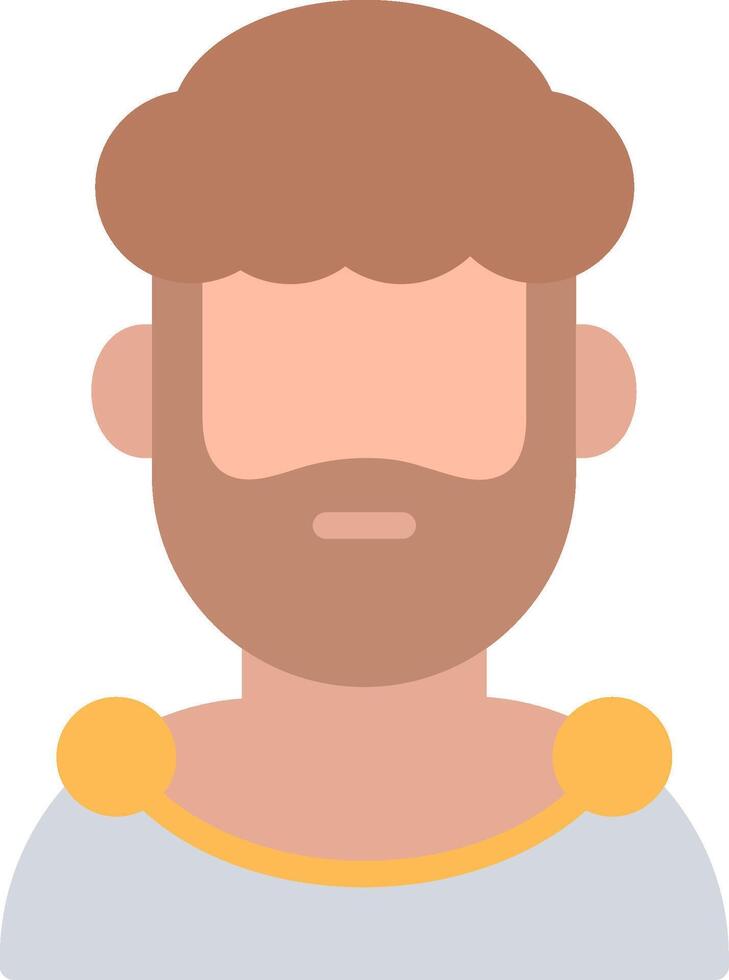 Hercules Flat Illustration Icon Design vector