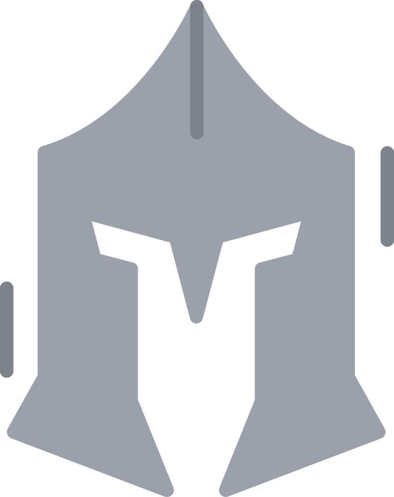Spartan Flat Illustration Icon Design vector