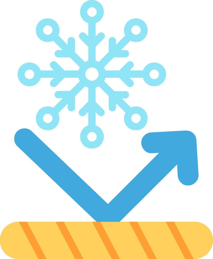 Snow Proof Flat Illustration Icon Design vector