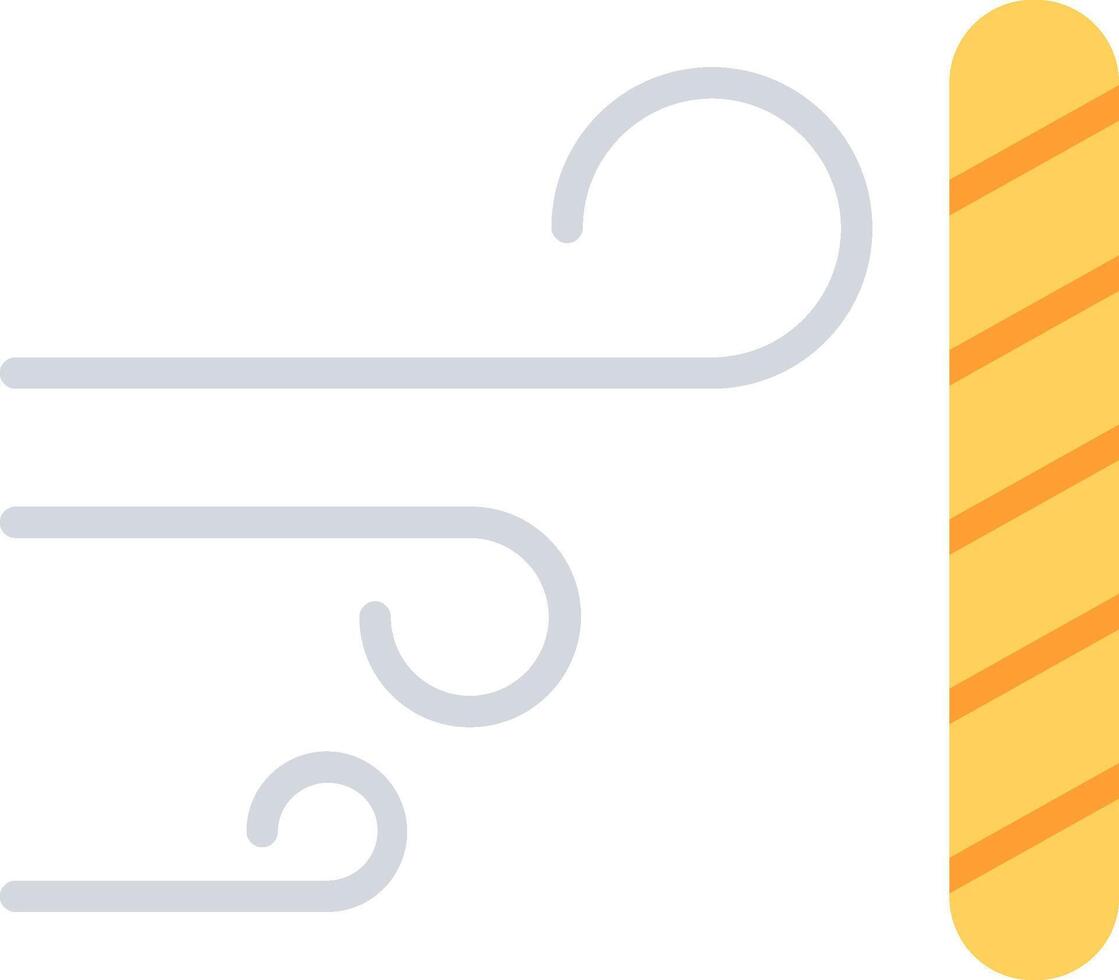 Wind Proof Flat Illustration Icon Design vector