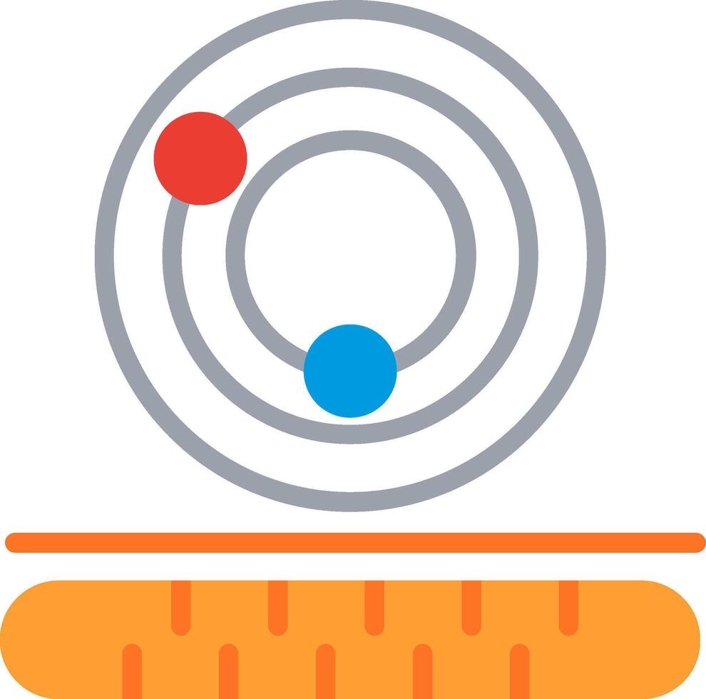 Ion Emission Flat Illustration Icon Design vector