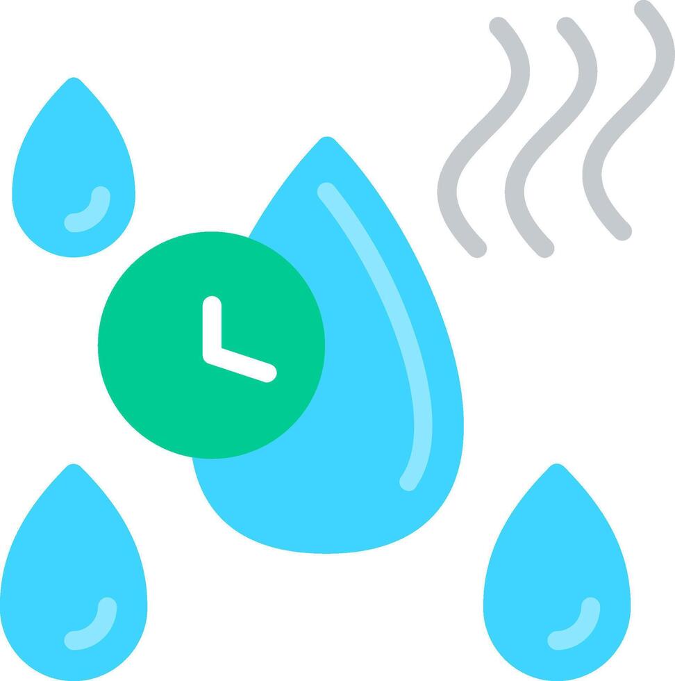 Quick Dry Flat Illustration Icon Design vector