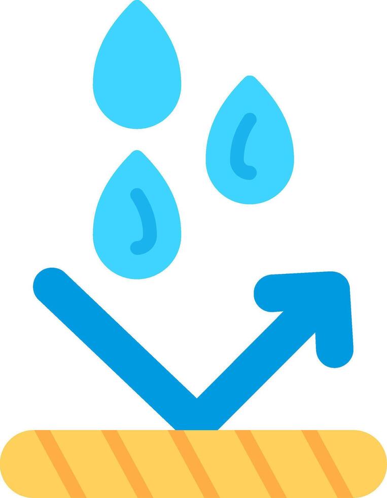 Water Resistant Flat Illustration Icon Design vector
