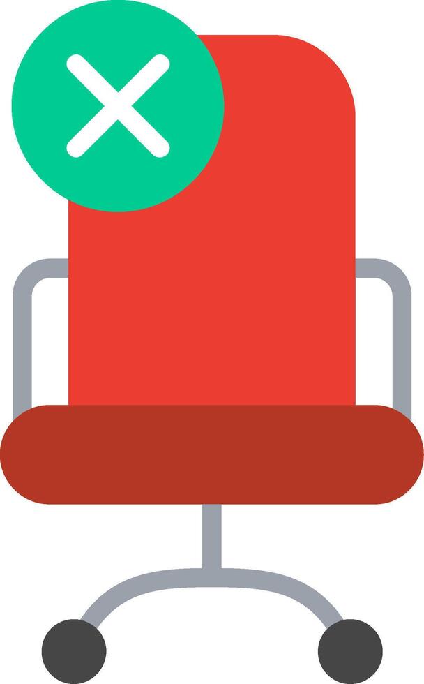 Chair Flat Illustration Icon Design vector