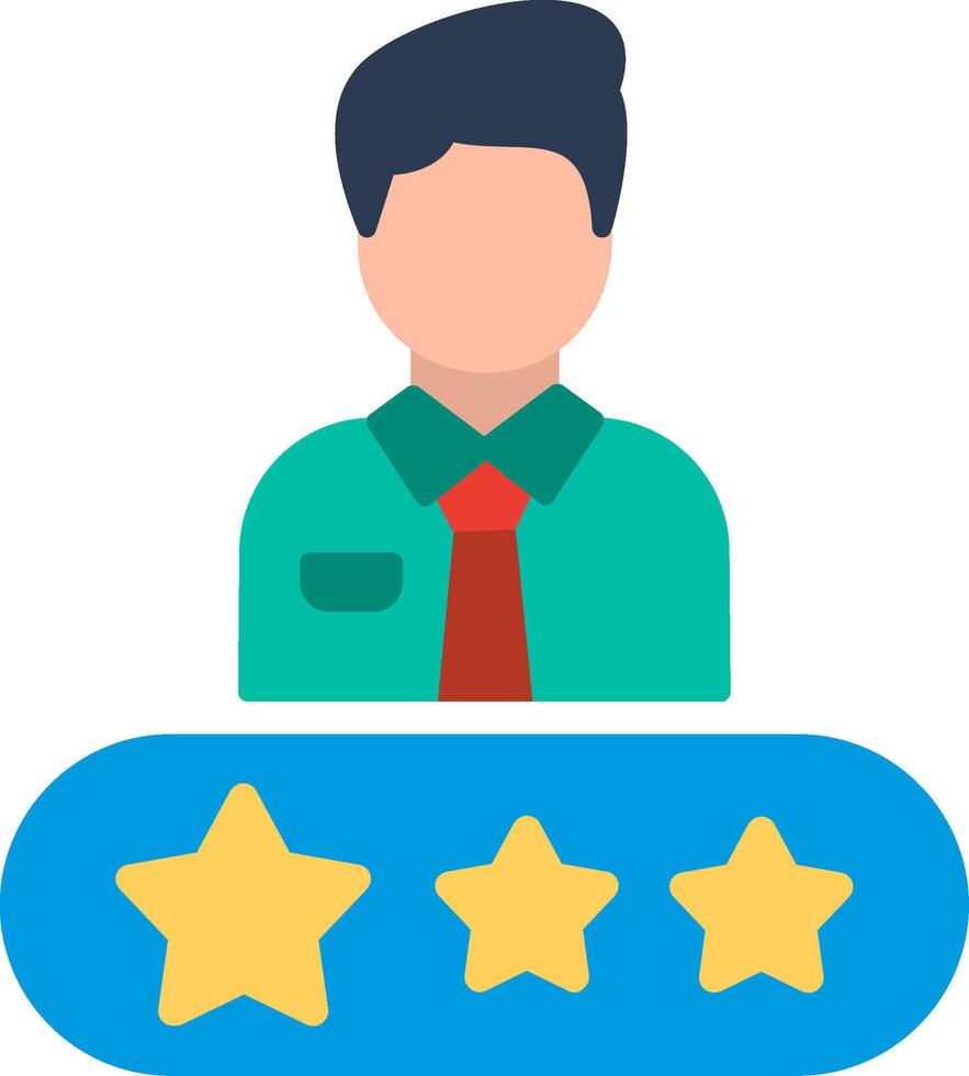 Rate Flat Illustration Icon Design vector