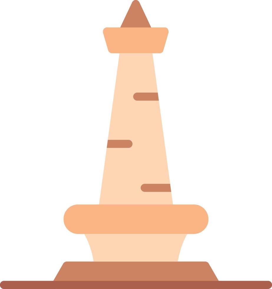 Monas Flat Illustration Icon Design vector
