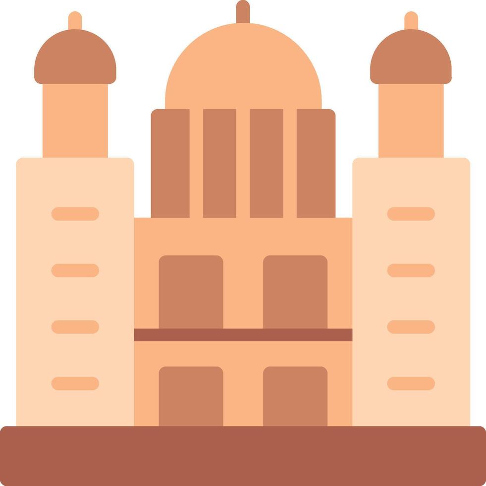 Saint Paul Cathedral Flat Illustration Icon Design vector