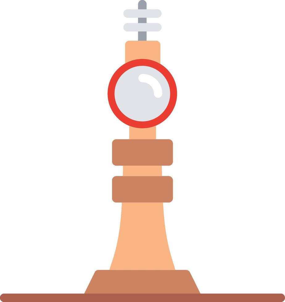 Fernsehturm Berlin Flat Illustration Icon Design vector