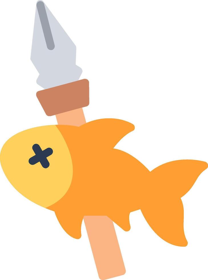 Fishing Flat Illustration Icon Design vector