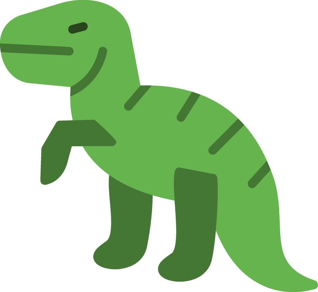 Dinosaur Flat Illustration Icon Design vector