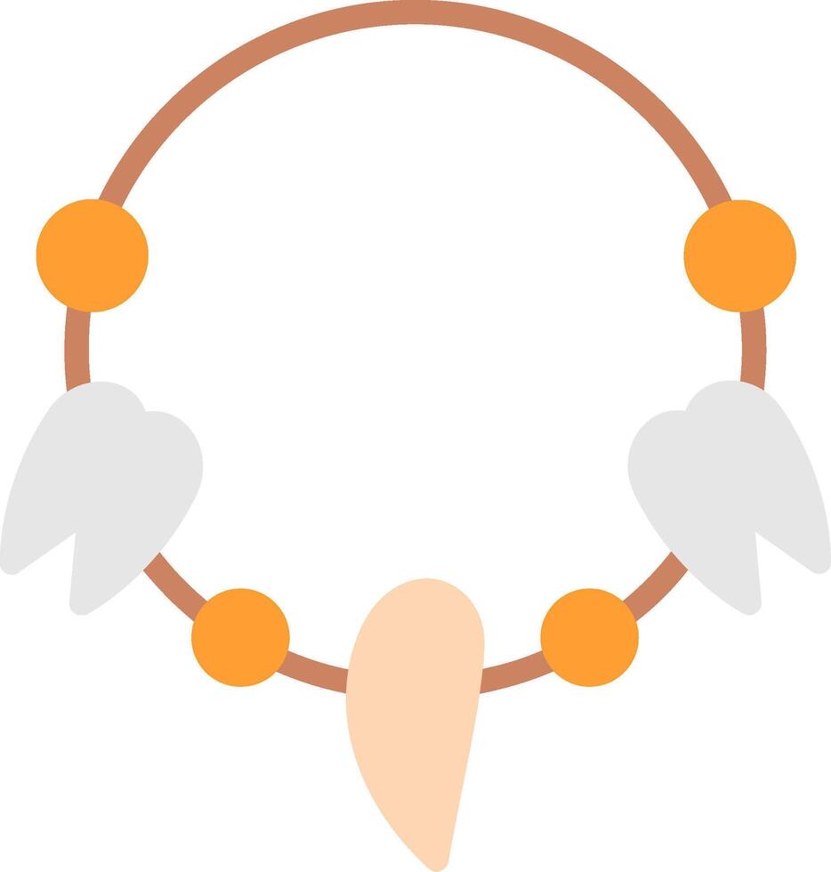 Necklace Flat Illustration Icon Design vector