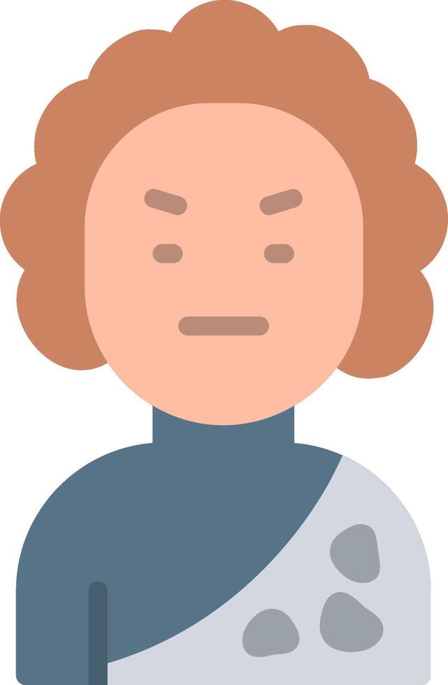 Primitive Flat Illustration Icon Design vector