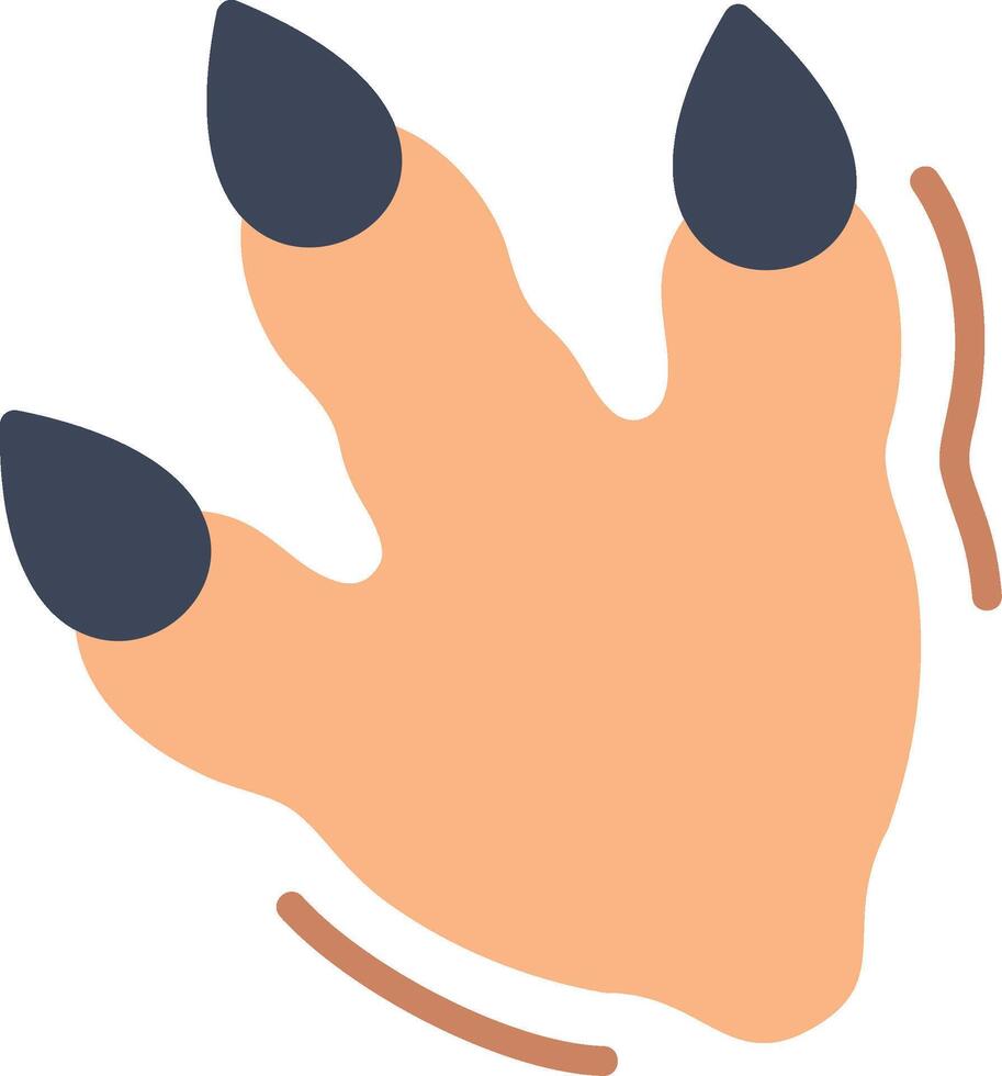 Footprint Flat Illustration Icon Design vector